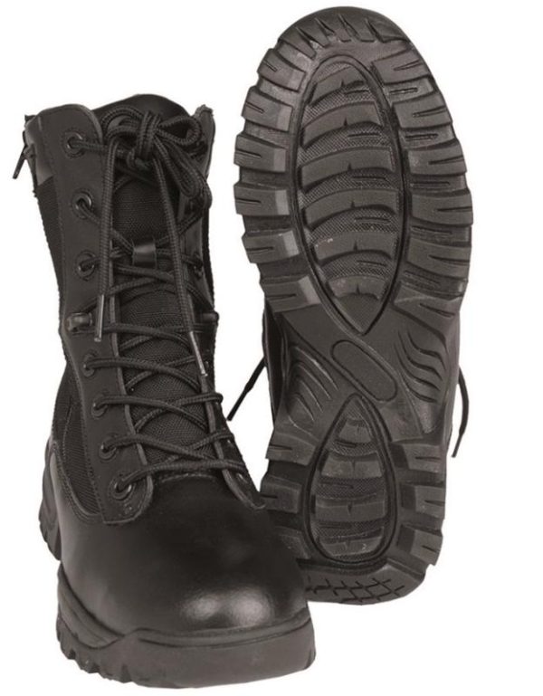 Botas - Black Tatical duplo Fecho Lateral