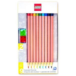 LEGO PACK 9 LÁPIS DE COR Nº2 COM TOPPERS - 37454