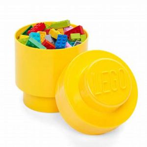 CAIXA GUARDA LEGO BRICK 1 REDON. AMARELO 40301732