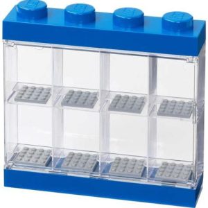 CAIXA VITRINA LEGO 8 MINIFIGURAS AZUL 40650005