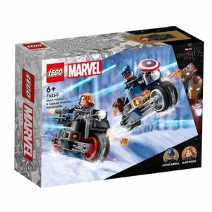 LEGO SUPER HEROES MOTOS BLACK WID.CAP.AMERI. 76260