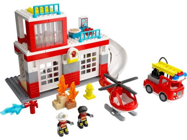 LEGO DUPLO QUARTEL BOMBEIROS E HELICOPTERO 10970